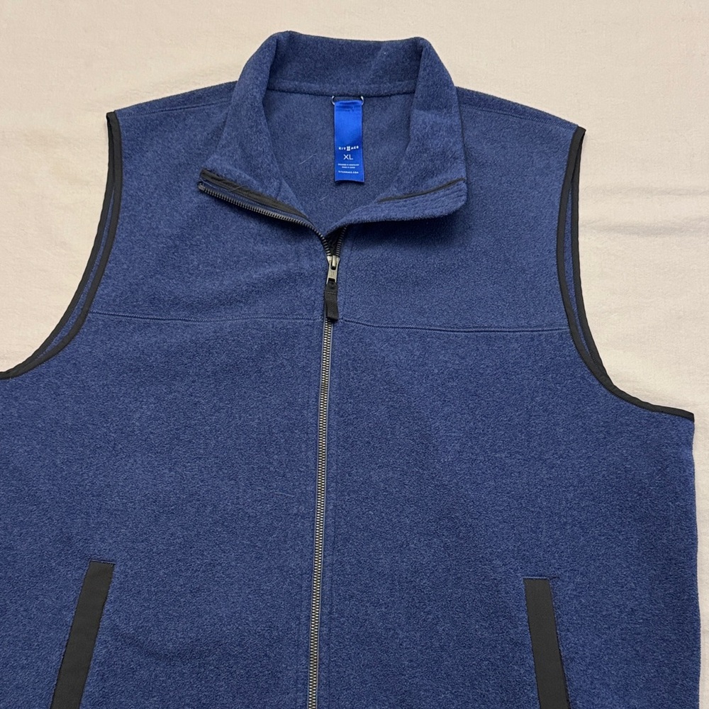 Kit and Ace Navy Fleece Vest Mens golf